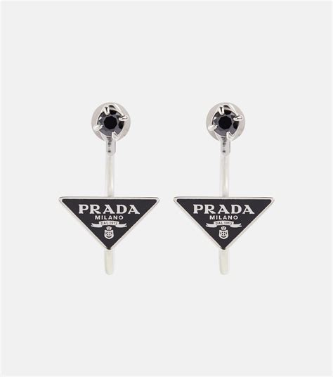 prada earrings silver|prada earrings men.